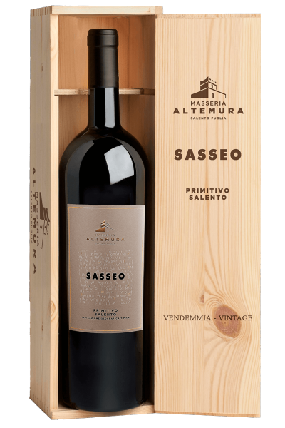 Salento Primitivo Sasseo 2018 Masseria Altemura (Magnum Cassetta in Legno) 