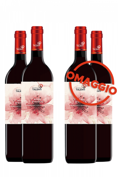 6 Bottiglie Nero D'Avola DOC 2017 Borgo Talenti + 6 OMAGGIO