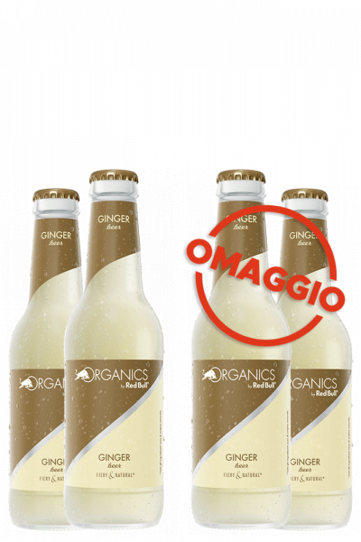 The ORGANICS By Red Bull Ginger Beer Cassa da 24 x 25cl (Scad. 23/08) + 1 Cassa OMAGGIO
