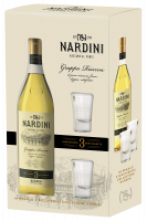 Grappa Riserva Nardini 70cl Confezione in Latta + 2 bicchieri