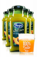 Yoga Magic Albicocca 20cl Confezione Da 24 Bottiglie + OMAGGIO 6 bicchieri L’Arte del 100%