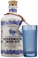 Gunpowder Irish Gin Ceramic Bottle 70cl + OMAGGIO 1 Bicchiere Gunpowder